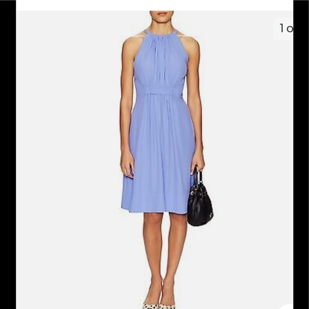 New - Kate Spade crepe tie back dress in black with side pockets - Picture 4 of 5